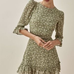 Reformation Doutzen Dress (Toile De Jouy)